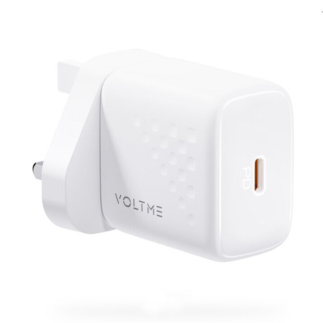 VOLTME Revo 20 Lite Wall Charger- White ONE PORT-00101