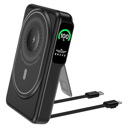 BRAVE-BP-24 6-IN-1 WIREIESS POWER Bank 10,000mAh WITH MAGSAfE, 22.5W Type-C