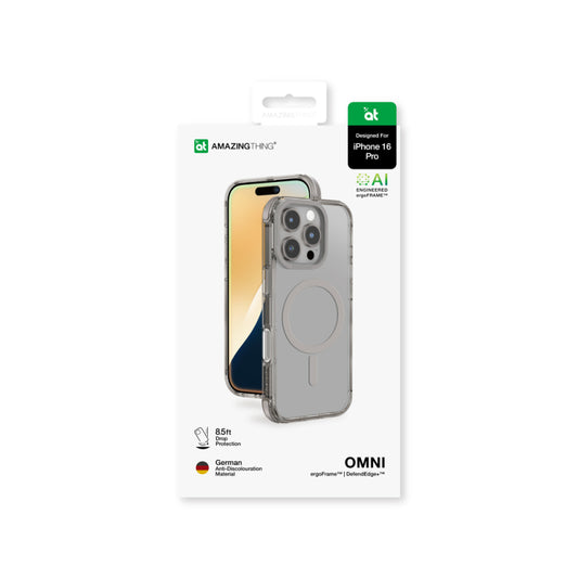 AMAZING THING TITAN PRO MAG GRIP CASE FOR IPHONE  16 PRO MAX 6.9-INCH - GRAY