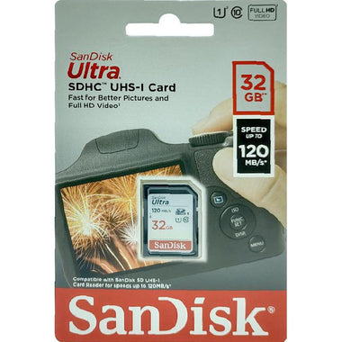 SANDISK ULTRA UHS-I SDXC MEMORY CARD, 32GB, 120MB/S
