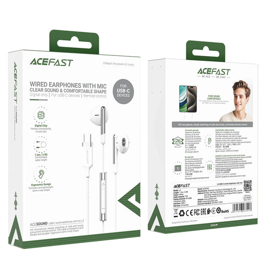 ACEFAST- L3 TYPE-C WIRED EARPHONES WITH MICROPHONE