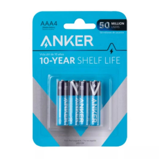 ANKER- ALKALINE AAA4 BATTERIES