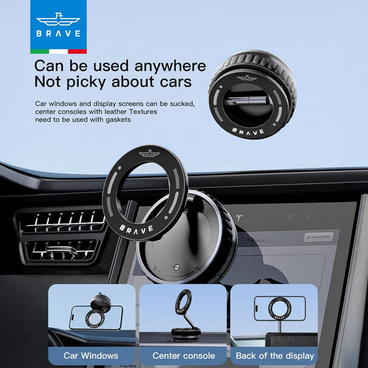 BRAVE MAGNETIC CAR MOUNT MAGSAFE WITH VACUUM SUCTION-BHL-55
