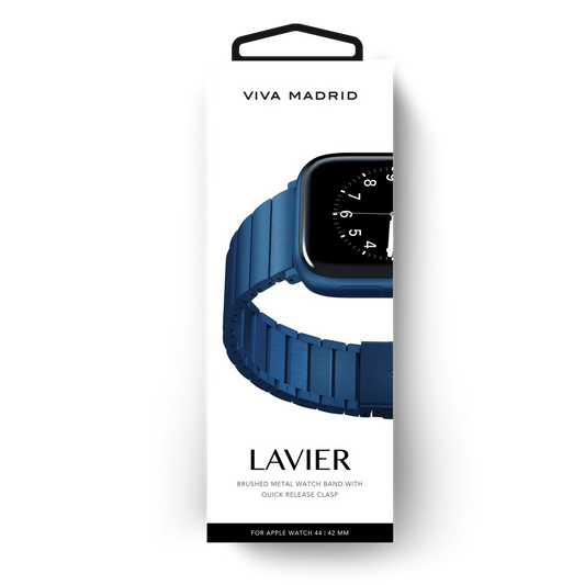 VIVA MADRID LAVIER 45/44/42MM METAL WATCH STRAP-COBALT