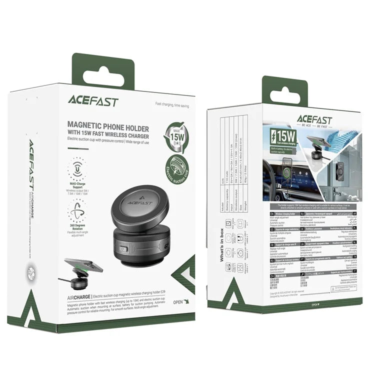 ACEFAST- WIRELESS CHARGER MAGNETIC HOLDER E29