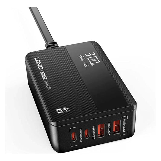 LDNIO- A4808Q 65W SUPER FAST CHARGING DESKTOP CHARGER - USB-C-BLACK