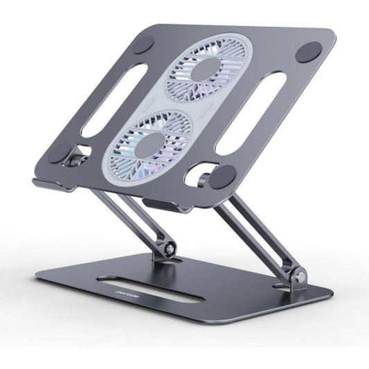 ALUMINUM ALLOY  LAPTOP  STAND WITH COOLING FAN-BLACK