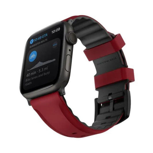VIVA MADRID -VENTURX -45/44/42MM REPELLANT WATCH STRAP-ROUGE-RED
