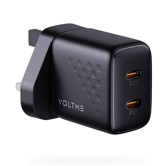 VOLTME Revo 20 Duo Lite Wall Charge – Black-00118