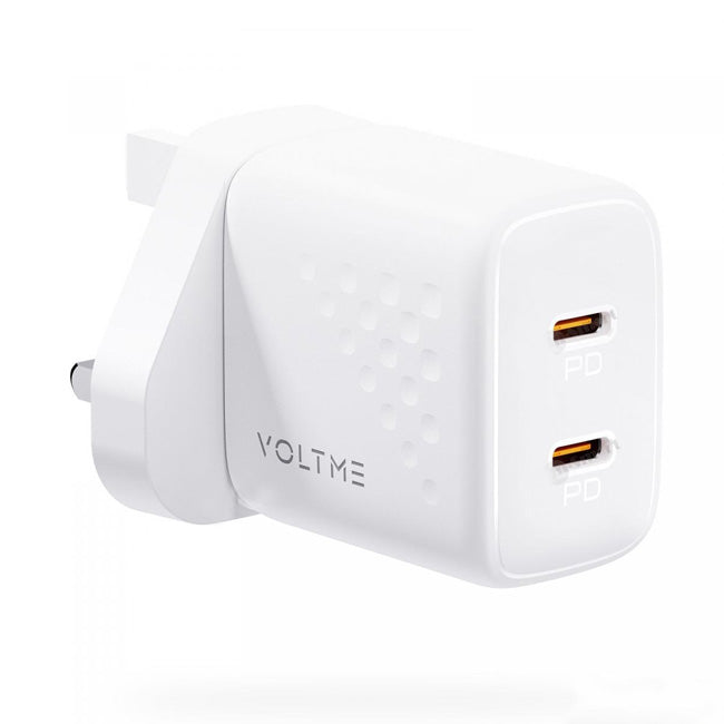 VOLTME REVO 20 DUO LITE WALL CHARGER- WHITE-00125