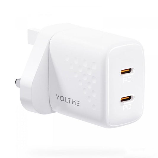 VOLTME REVO 20 DUO LITE WALL CHARGER- WHITE-00125