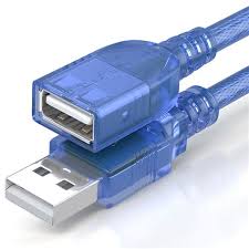 AMC-USB EXTENSION MALE TO FEMALE CABLE USB 2.0V-1M  (BLUE)