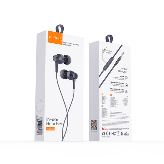 VIDVIE- WIRED 3.5MM EARPHONE
