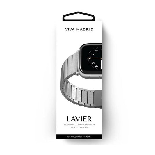 VIVA MADRID LAVIER 45/44/42MM METAL WATCH STRAP-SILVER