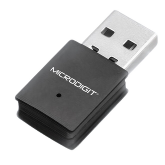 MICRODIGIT- 2 IN1 WIFI + BLUETOOTH DONGLE – AC600 – MINI ADAPTER, MR0600WD